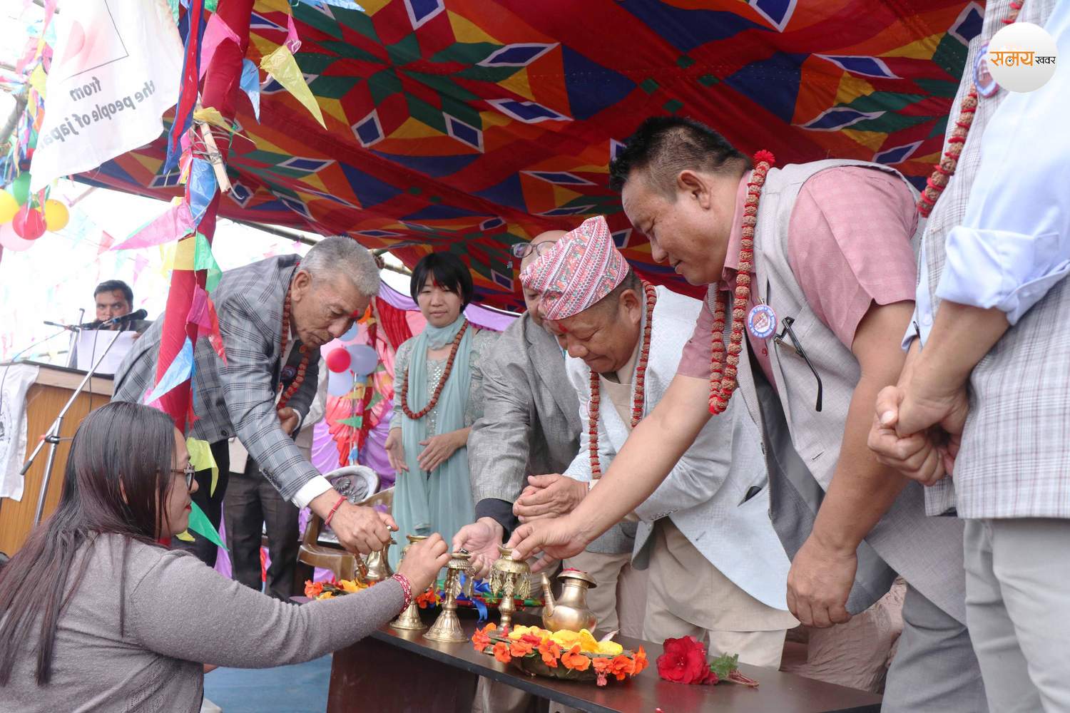 संखुवासभाको मुढे वजारमा पुस्तकालय उद्घाटन