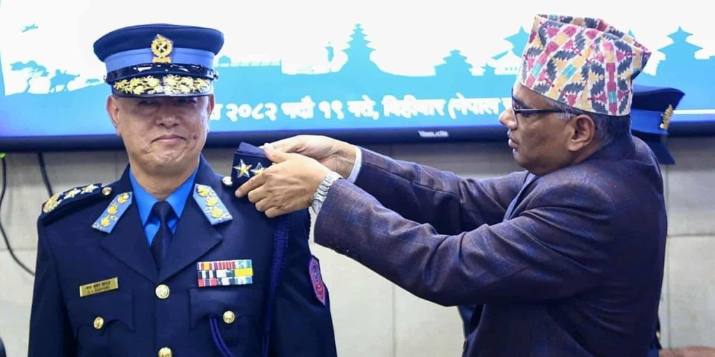 आज बाट प्रहरी महानिरीक्षक चन्द्रकुवेर खापुङ