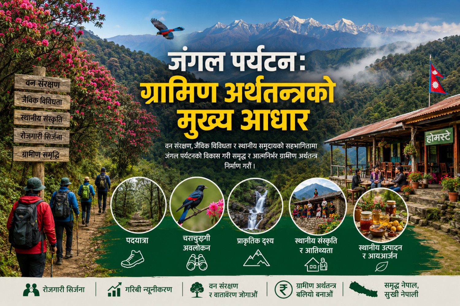 जंगल पर्यटन : ग्रामिण अर्थतन्त्रको मुख्य आधार