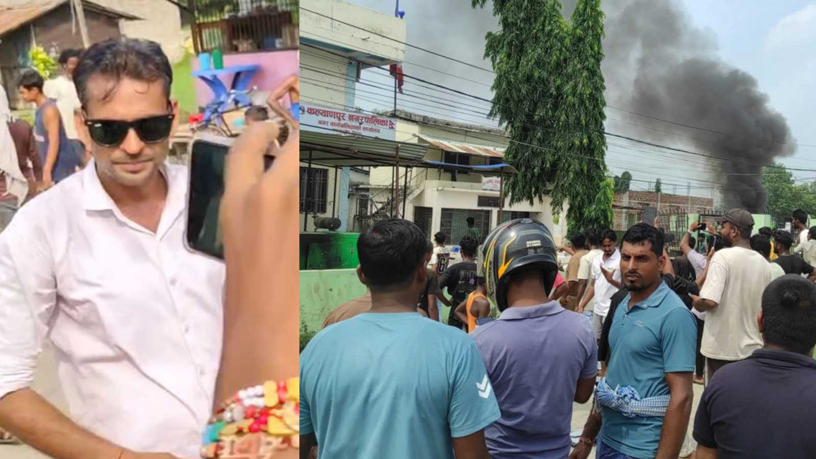 सिरहामा वडाध्यक्षले नै आगजनी गराएको भिडियो फेला