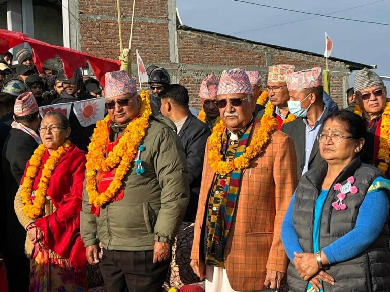 अध्यक्ष ओली जन्मगाउँ आठराईमा : सहिद रामनाथ दाहाल देखि सूर्य कन्दङ्वासम्मको सम्झना